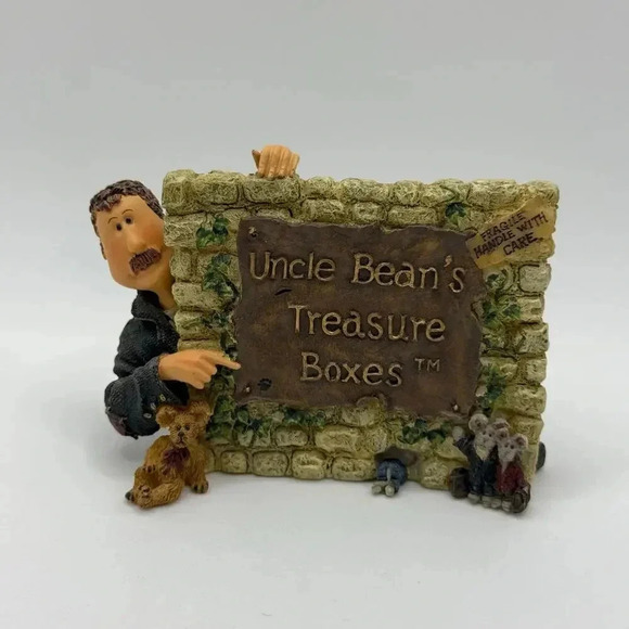 Boyds Treasure Trinket Box Uncle Bean & The McNibble Gang Figurine Collectibles - Picture 1 of 7
